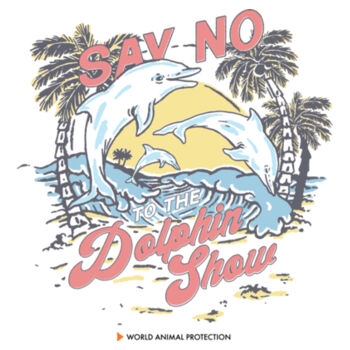 Mouse pad: Say No To The Dolphin Show Design