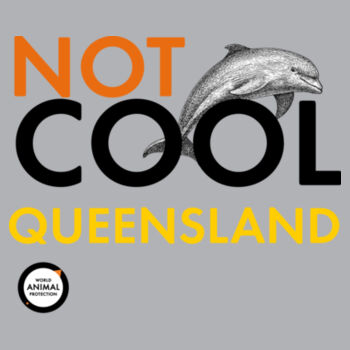 Kids Hoodie: Not Cool Queensland - Dolphin Design