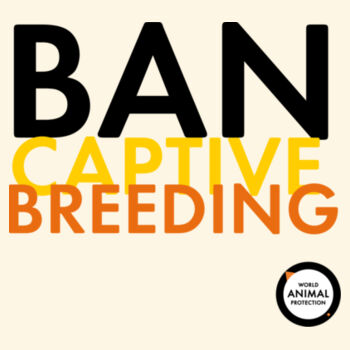 Tote bag: Ban captive breeding Design