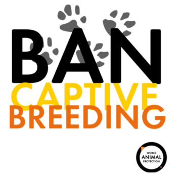 Women's Tee: Ban Captive Breeding - Paws Design
