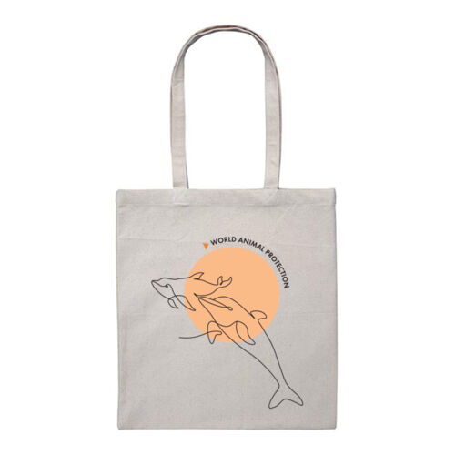 Heavy duty tote bag - Dolphins Thumbnail