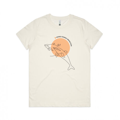 Organic tee shirt (womens) - Dolphins Thumbnail