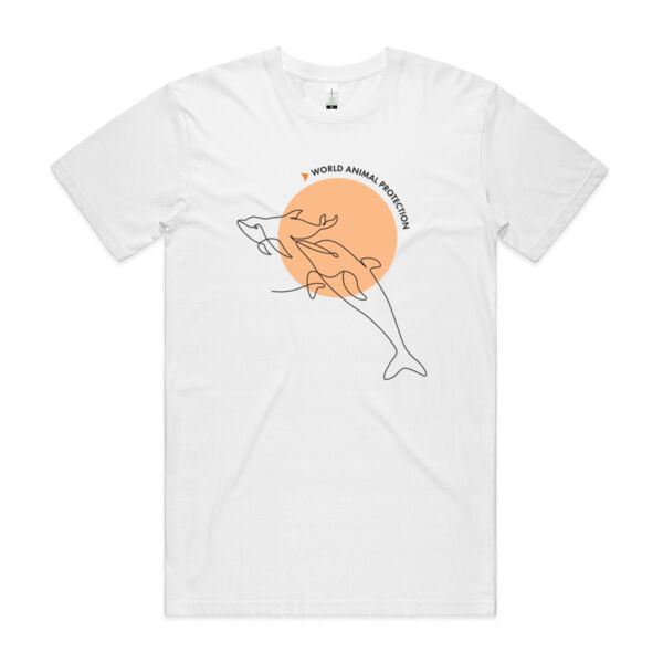 Organic tee shirt (mens) - Dolphins Thumbnail