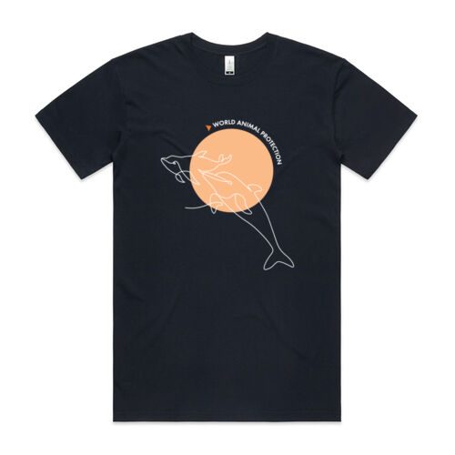 Organic cotton tee-shirt (men) - Dolphins Thumbnail
