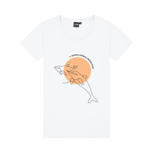Womens Silhouette Tee - Dolphins Thumbnail