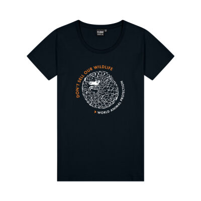 Womens Silhouette Tee Shirt - Pangolins Thumbnail