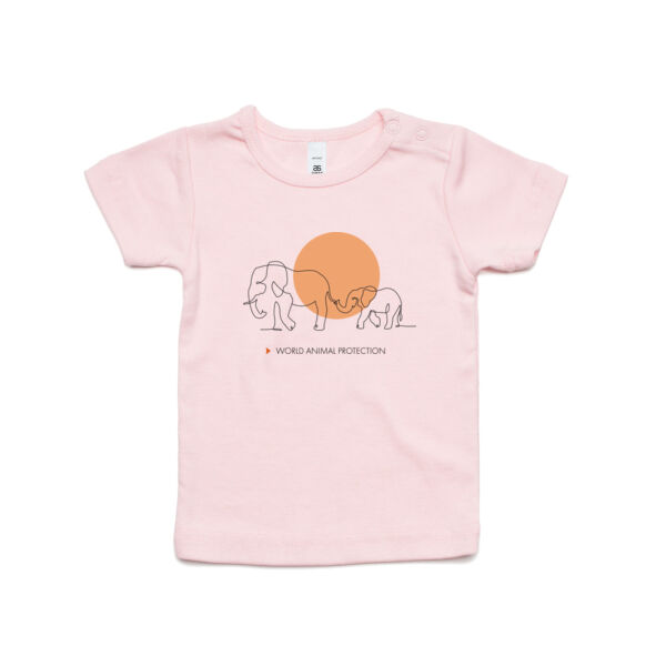 Kids wee t-shirt: Elephants: Wild Animals Belong in the Wild Thumbnail