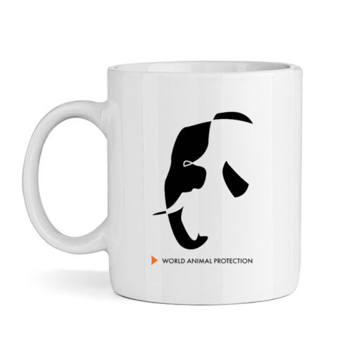 White mug: Elephant Thumbnail