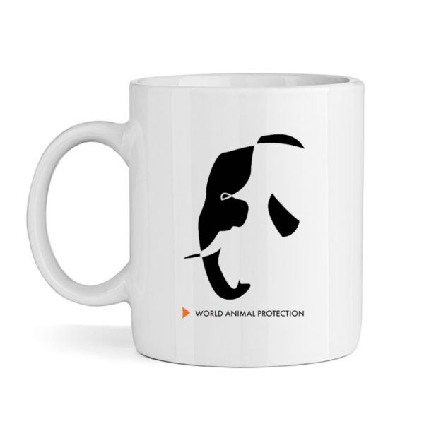 White mug: Elephant Thumbnail