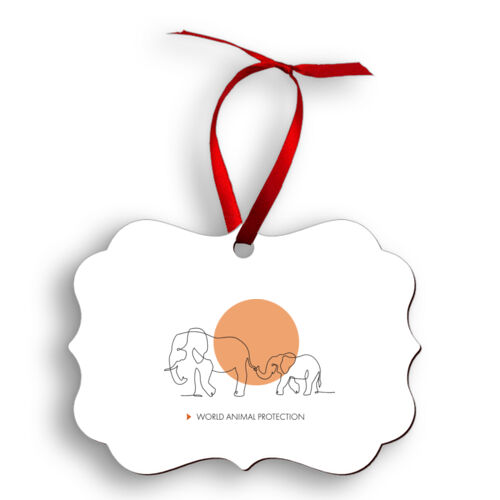 Aluminum Ornament: Wild Elephants Thumbnail