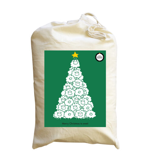 Medium Santa Sack: Merry Christmas to Ewe 2 2 Thumbnail