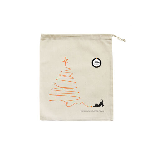 Small Christmas Eve bag: Here comes Santa Paws! 2 Thumbnail