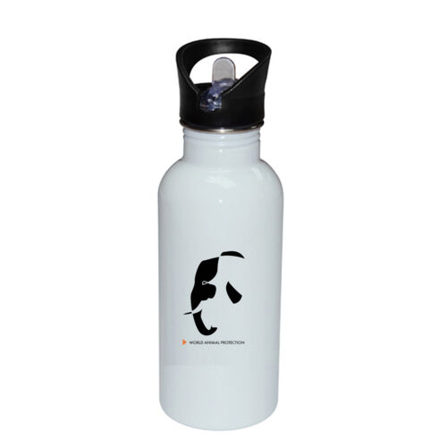 Elephant Stainless Bottle with Straw Top Thumbnail