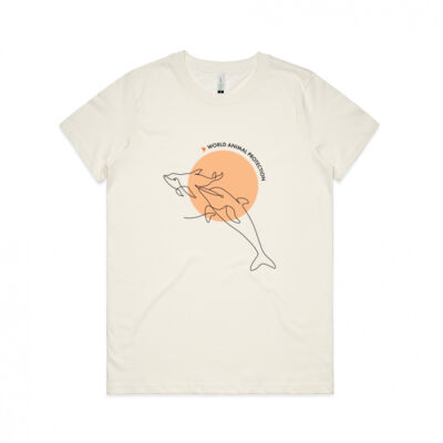 Women's Organic Tee: Dolphins Thumbnail