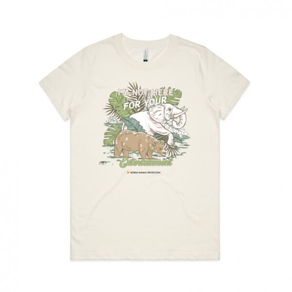 Women's Organic Tee: I’m Not Here For Your Entertainment Thumbnail