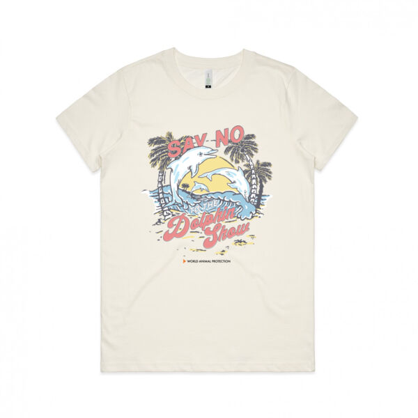 Women's Organic Tee: Say No to the Dolphin Show Thumbnail