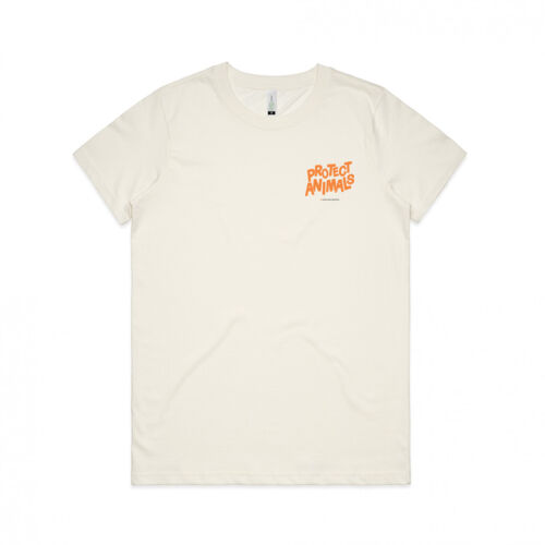 Women's Organic Tee: Protect Animals Logo Thumbnail