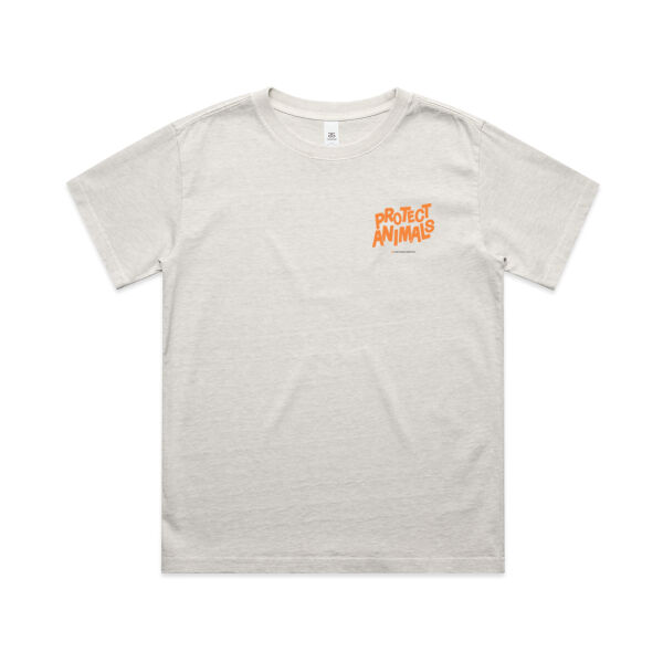 Protect Animals Logo: Kid's Heavy Faded T-shirt Thumbnail