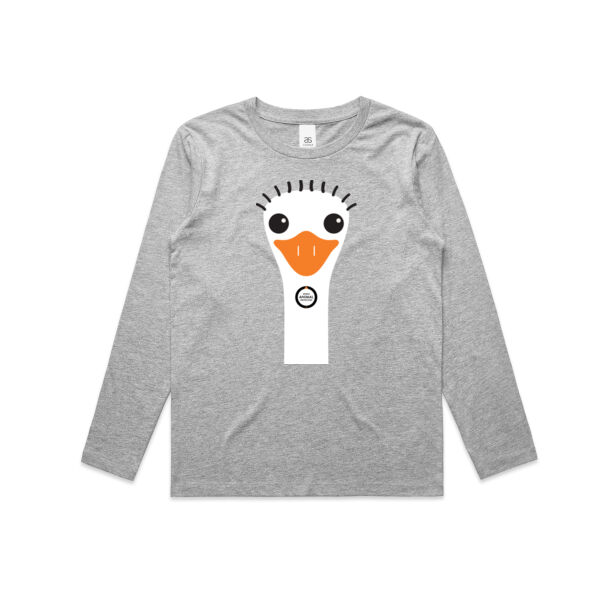 Kids Long Sleeve Tee: Ostrich Thumbnail