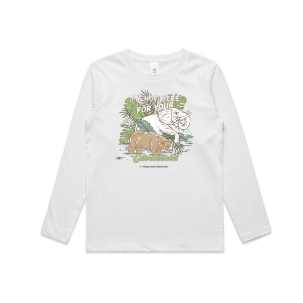 Kids Long Sleeve Tee: I'm Not Here For Your Entertainment Thumbnail