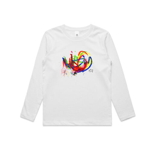 Kids Long Sleeve Tee: Pigcasso Thumbnail