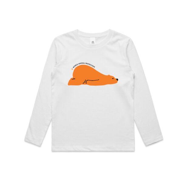 Kids Long Sleeve Tee: Sleeping Bear Thumbnail