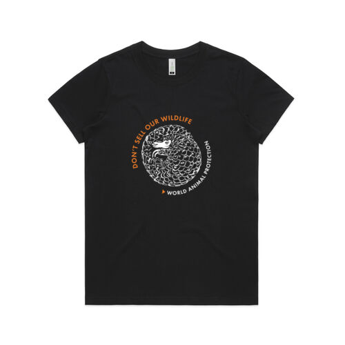 Women's Organic Tee: Pangolin Thumbnail