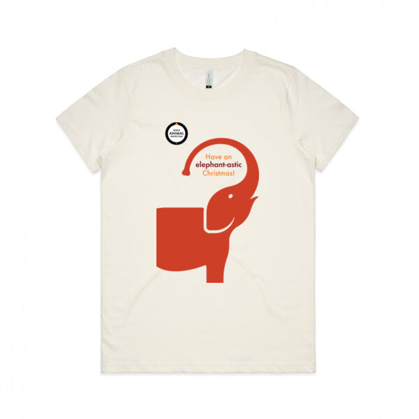 Women's Organic Tee: Have an elephant-astic year! Thumbnail