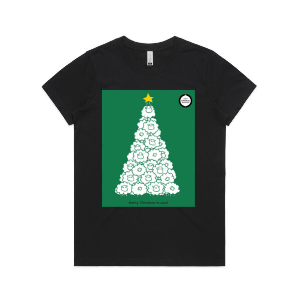 Women's Organic Tee: Merry Christmas to Ewe! Thumbnail