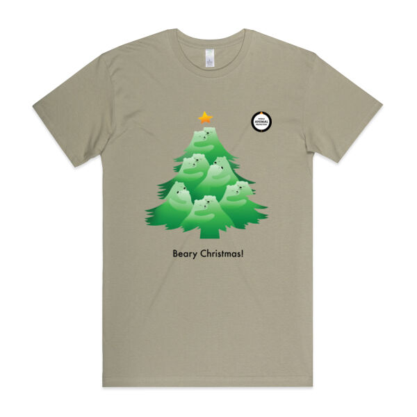 Men's Organic Tee: Beary Christmas! Thumbnail