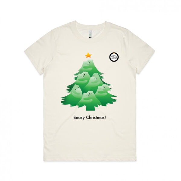 Women's Organic Tee: Beary Christmas! Thumbnail