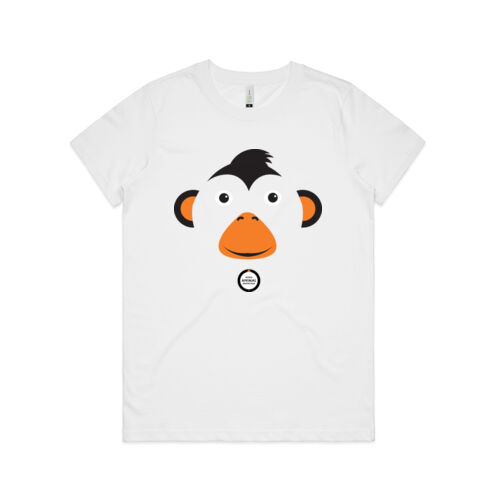 Women's Organic Tee: Monkey Thumbnail