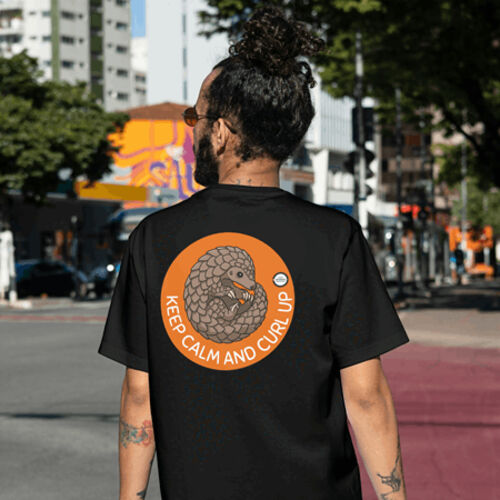 Men's Tee: Keep Calm and Curl Up Thumbnail