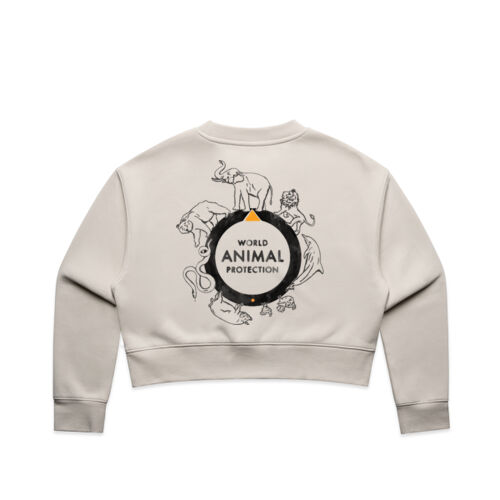 Women's Relax Crop Crew: World Animal Protection Thumbnail
