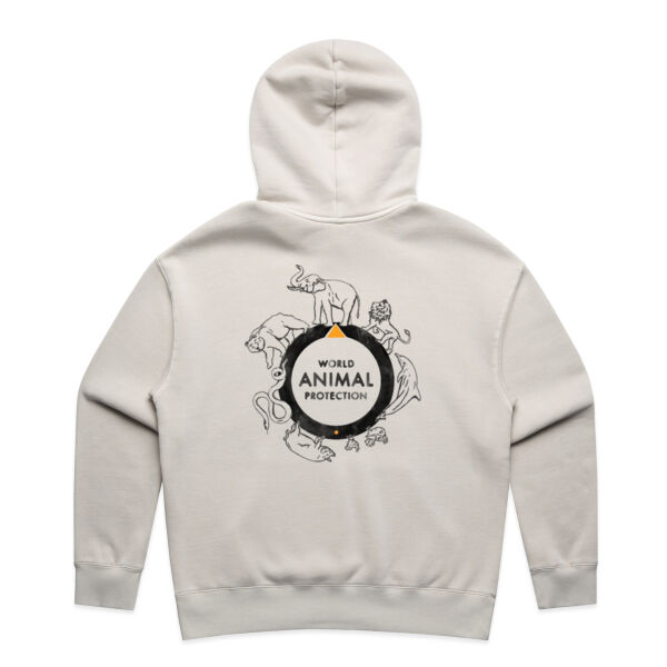 Women's Relax faded Hood: Logo (back) Thumbnail