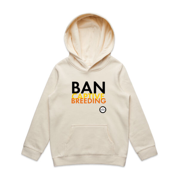 Kids hoodie: Ban captive breeding Thumbnail