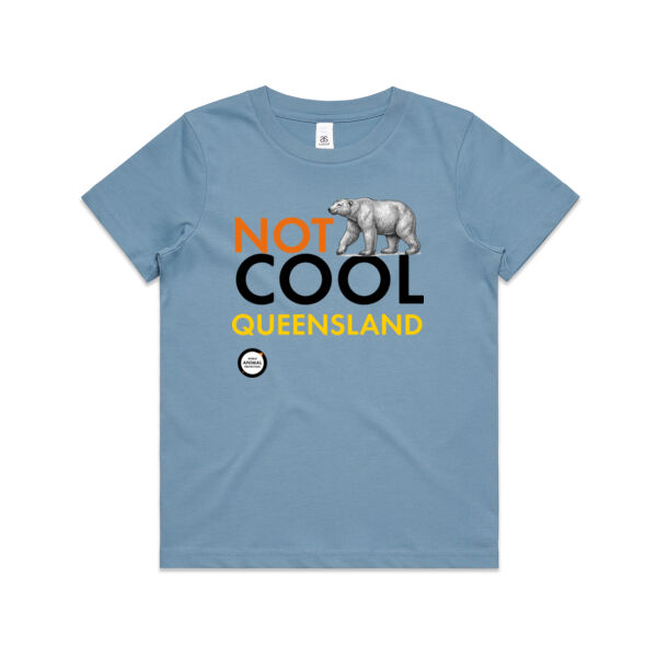 Kids Tee: Not Cool Queensland - Polar Bear Thumbnail