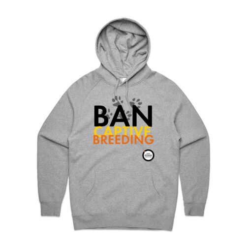 Men's Hoodie: Ban Captive Breeding - Paws Thumbnail